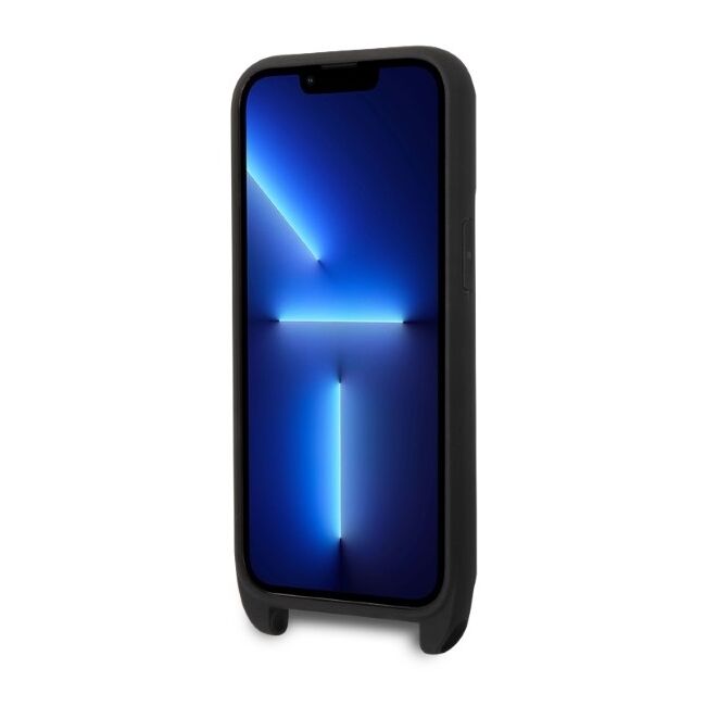 Husa premium pentru  iPhone 14 Pro  Karl Lagerfeld compatibila Magsafe - Negru royal