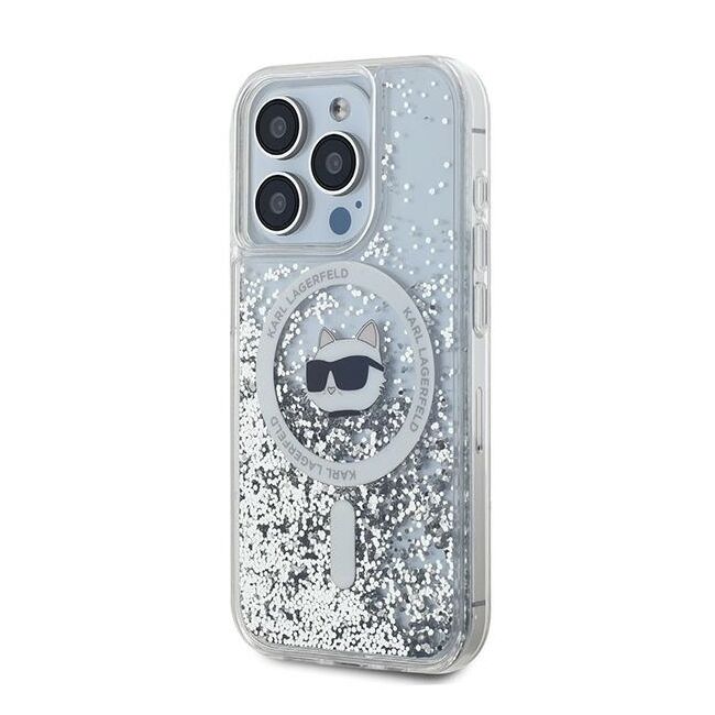 Husa premium pentru  iPhone 14 Pro  Karl Lagerfeld compatibila Magsafe - Transparent