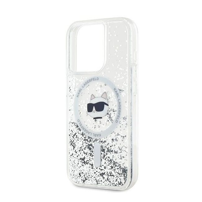 Husa premium pentru  iPhone 14 Pro  Karl Lagerfeld compatibila Magsafe - Transparent