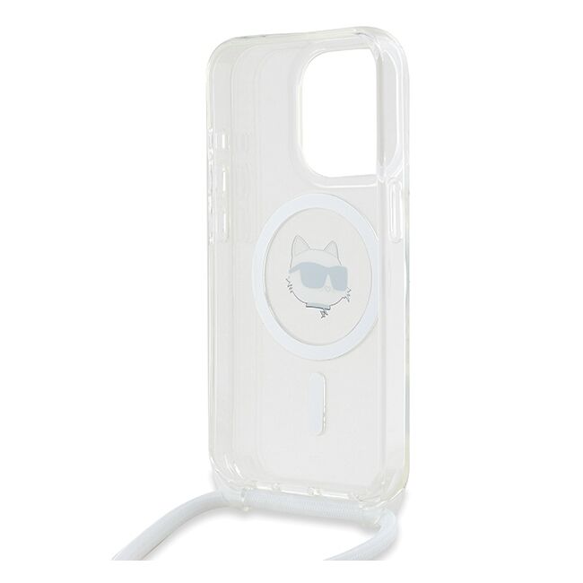 Husa premium pentru  iPhone 14 Pro  Karl Lagerfeld compatibila Magsafe - Transparent