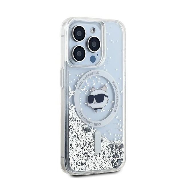 Husa premium pentru  iPhone 14 Pro  Karl Lagerfeld compatibila Magsafe - Transparent