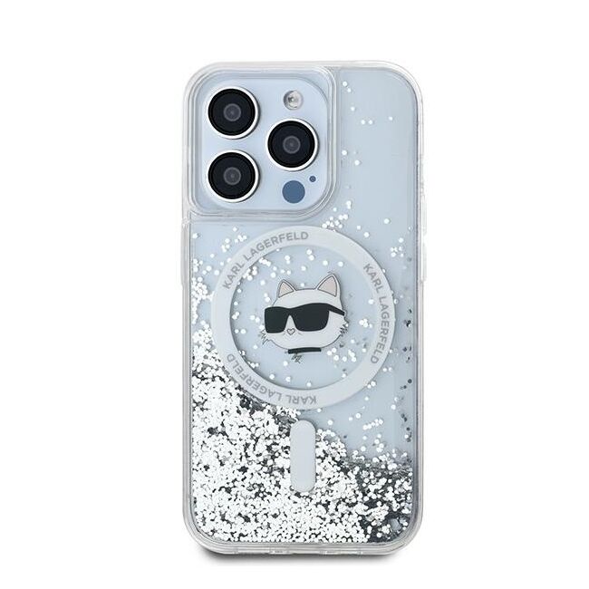 Husa premium pentru  iPhone 14 Pro  Karl Lagerfeld compatibila Magsafe - Transparent