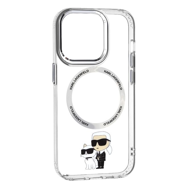 Husa premium pentru  iPhone 14 Pro  Karl Lagerfeld compatibila Magsafe - Transparent