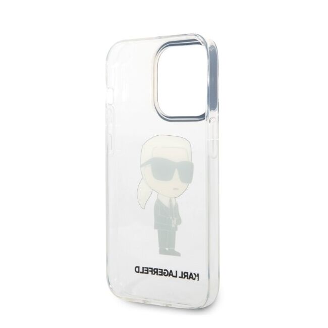 Husa premium pentru  iPhone 14 Pro  Karl Lagerfeld superior quality - Alb