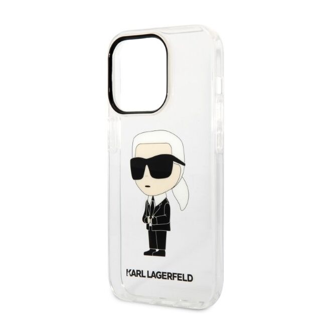 Husa premium pentru  iPhone 14 Pro  Karl Lagerfeld superior quality - Alb