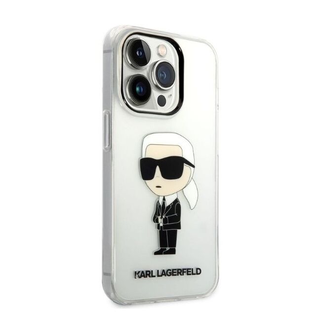 Husa premium pentru  iPhone 14 Pro  Karl Lagerfeld superior quality - Alb