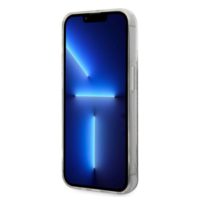 Husa premium pentru  iPhone 14 Pro  Karl Lagerfeld superior quality - Argintiu