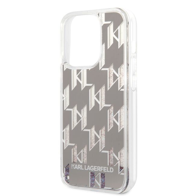 Husa premium pentru  iPhone 14 Pro  Karl Lagerfeld superior quality - Argintiu