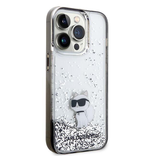 Husa premium pentru  iPhone 14 Pro  Karl Lagerfeld superior quality - Gri