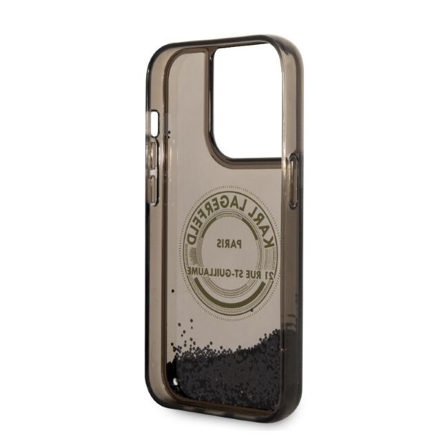 Husa premium pentru  iPhone 14 Pro  Karl Lagerfeld superior quality - Maro deschis