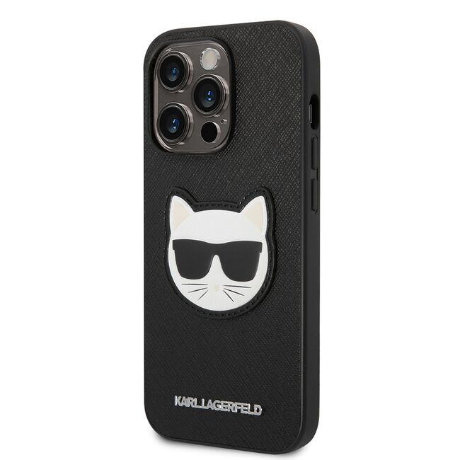 Husa premium pentru  iPhone 14 Pro  Karl Lagerfeld superior quality - Negru darth vader