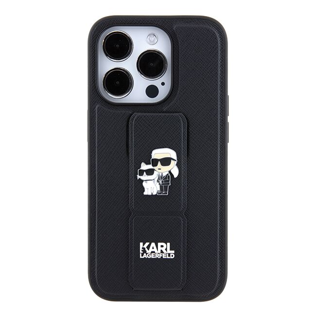 Husa premium pentru  iPhone 14 Pro  Karl Lagerfeld superior quality - Negru denim