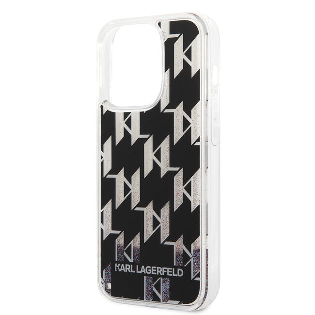 Husa premium pentru  iPhone 14 Pro  Karl Lagerfeld superior quality - Negru gri