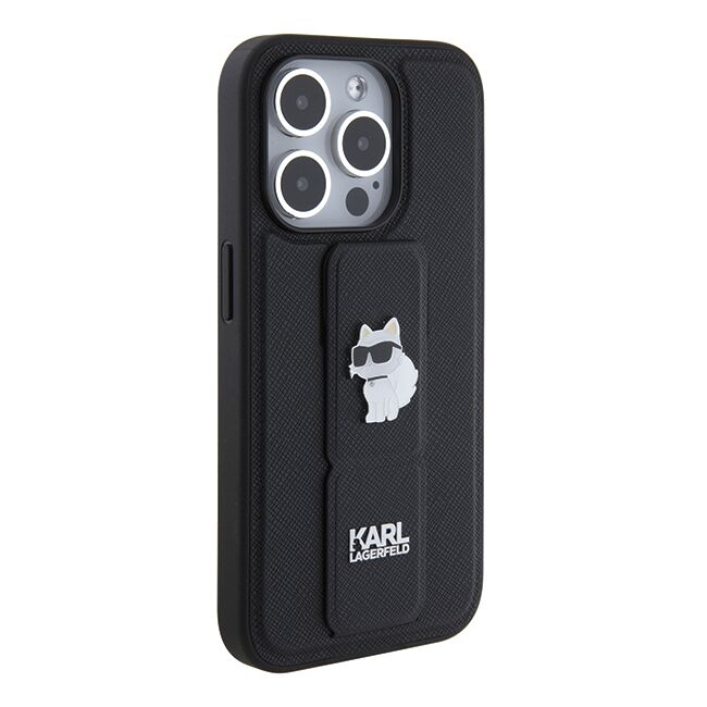 Husa premium pentru  iPhone 14 Pro  Karl Lagerfeld superior quality - Negru royal