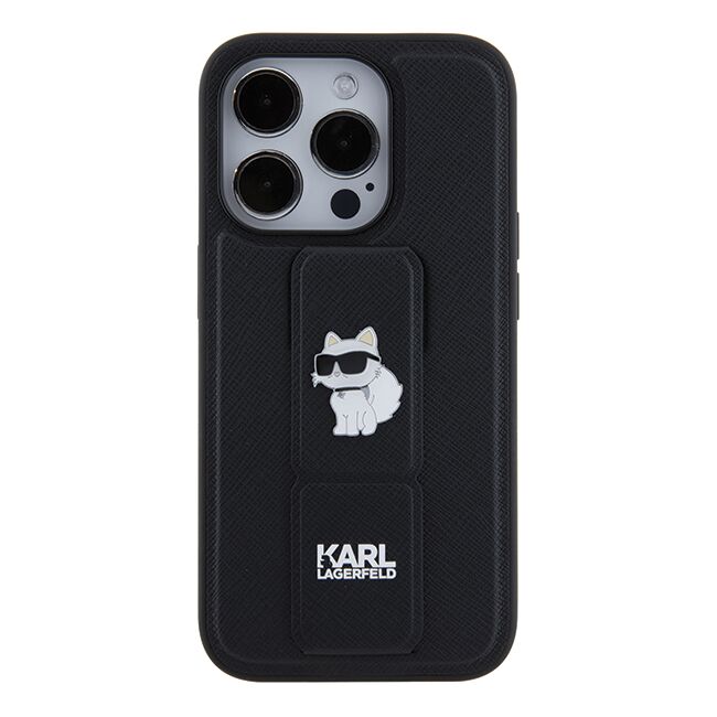 Husa premium pentru  iPhone 14 Pro  Karl Lagerfeld superior quality - Negru royal