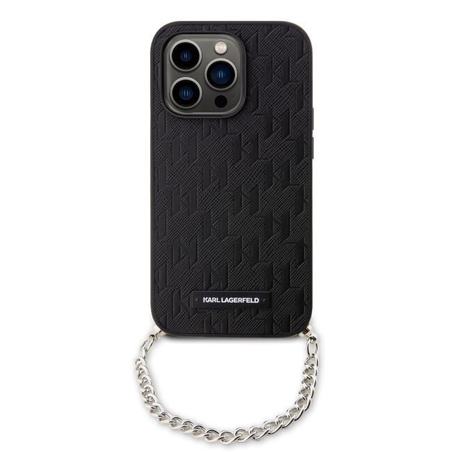 Husa premium pentru  iPhone 14 Pro  Karl Lagerfeld superior quality - Negru