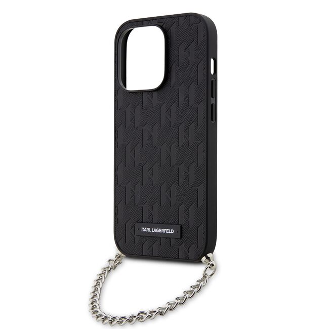Husa premium pentru  iPhone 14 Pro  Karl Lagerfeld superior quality - Negru