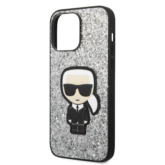 Husa premium pentru  iPhone 14 Pro Max Karl Lagerfeld superior quality - Argintiu