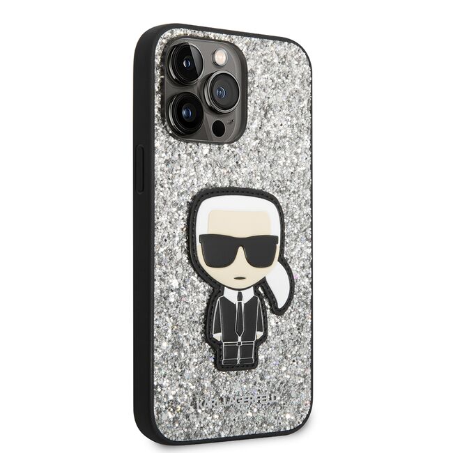 Husa premium pentru  iPhone 14 Pro Max Karl Lagerfeld superior quality - Argintiu