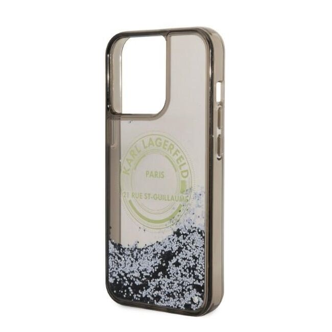 Husa premium pentru  iPhone 14 Pro Max Karl Lagerfeld superior quality - Auriu