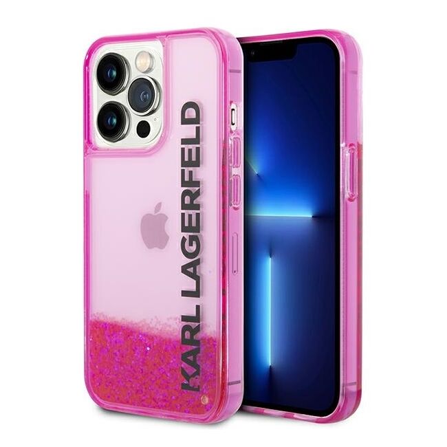 Husa premium pentru  iPhone 14 Pro Max Karl Lagerfeld superior quality - Fucsia