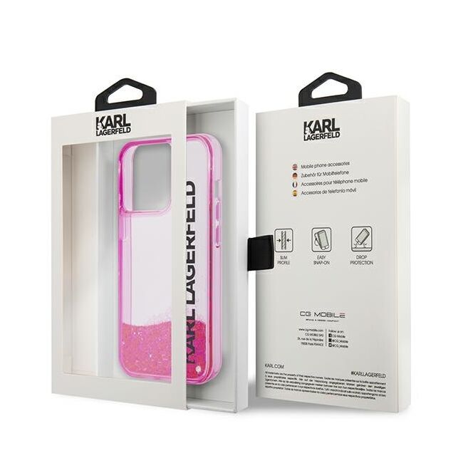 Husa premium pentru  iPhone 14 Pro Max Karl Lagerfeld superior quality - Fucsia