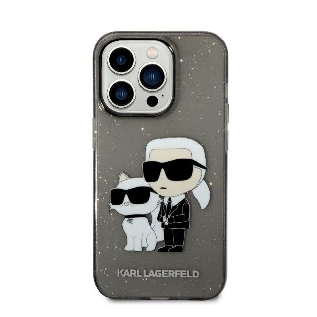 Husa premium pentru  iPhone 14 Pro Max Karl Lagerfeld superior quality - Gri inchis