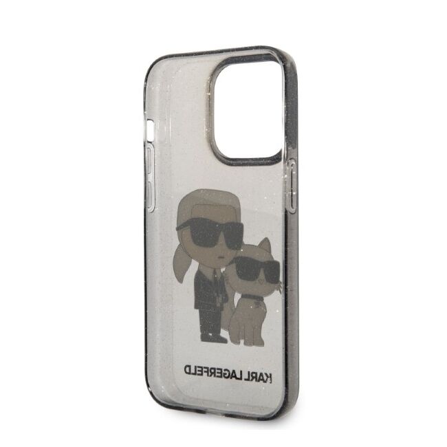 Husa premium pentru  iPhone 14 Pro Max Karl Lagerfeld superior quality - Gri inchis