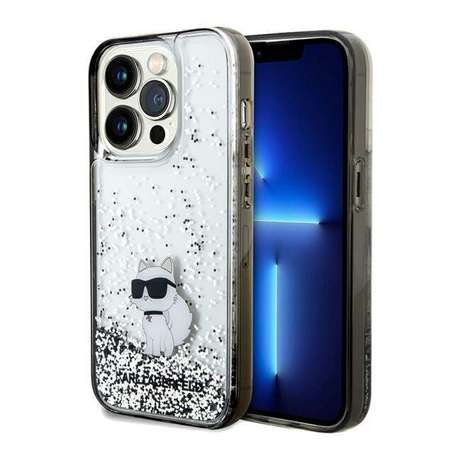 Husa premium pentru  iPhone 14 Pro Max Karl Lagerfeld superior quality - Gri