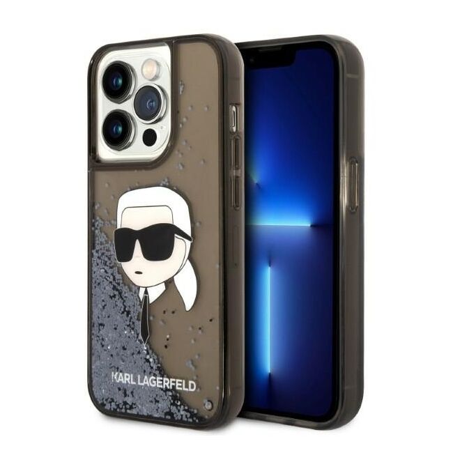 Husa premium pentru  iPhone 14 Pro Max Karl Lagerfeld superior quality - Maro deschis