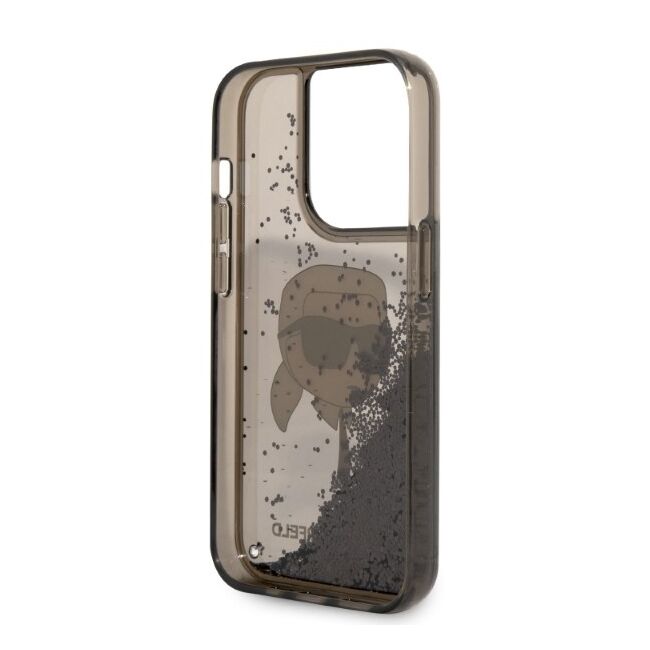 Husa premium pentru  iPhone 14 Pro Max Karl Lagerfeld superior quality - Maro deschis