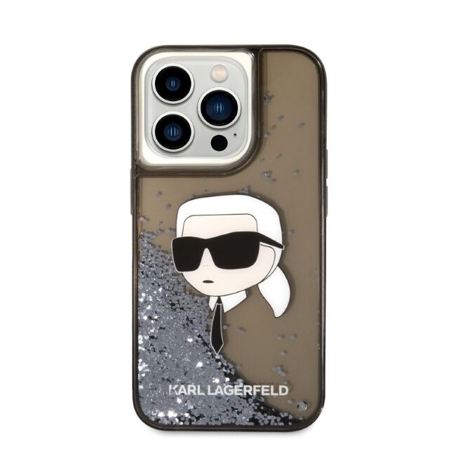 Husa premium pentru  iPhone 14 Pro Max Karl Lagerfeld superior quality - Maro deschis