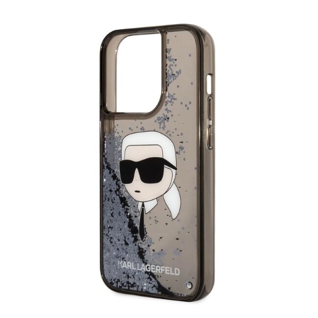Husa premium pentru  iPhone 14 Pro Max Karl Lagerfeld superior quality - Maro deschis