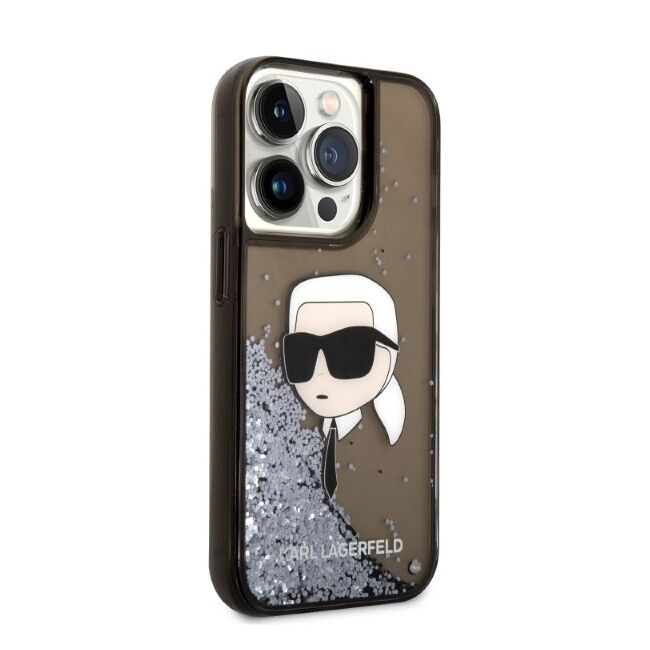 Husa premium pentru  iPhone 14 Pro Max Karl Lagerfeld superior quality - Maro deschis