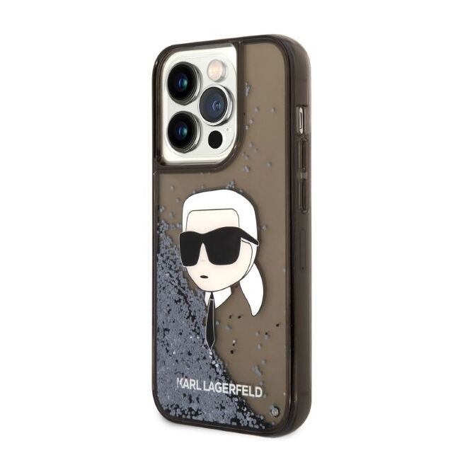 Husa premium pentru  iPhone 14 Pro Max Karl Lagerfeld superior quality - Maro deschis