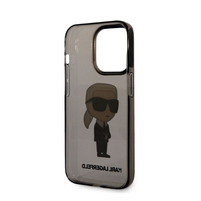 Husa premium pentru  iPhone 14 Pro Max Karl Lagerfeld superior quality - Maro inchis