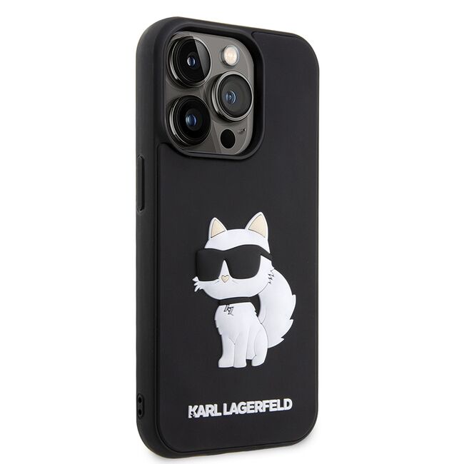 Husa premium pentru  iPhone 14 Pro Max Karl Lagerfeld superior quality - Negru denim