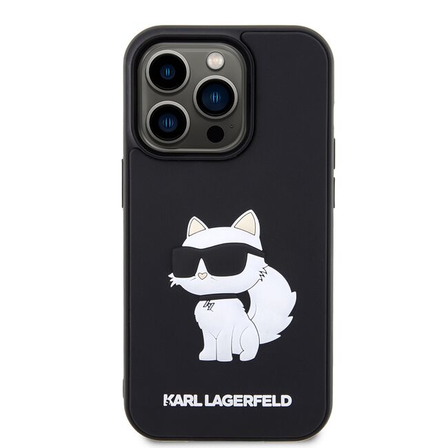 Husa premium pentru  iPhone 14 Pro Max Karl Lagerfeld superior quality - Negru denim