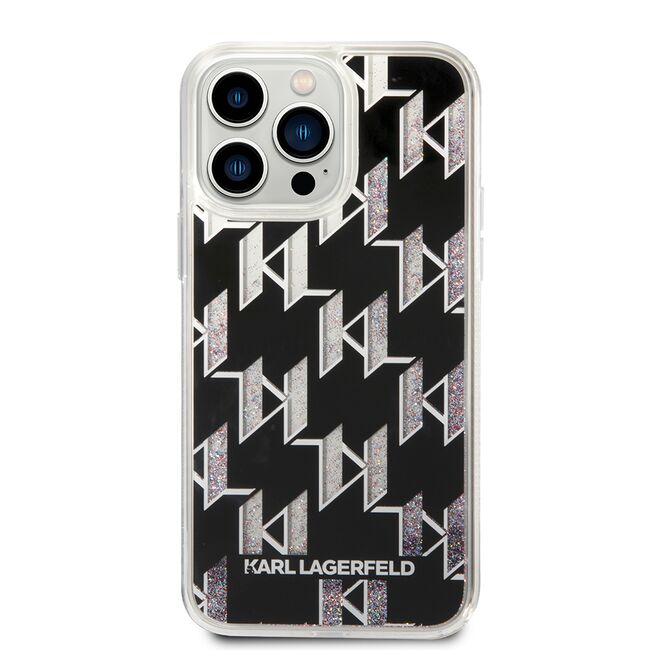 Husa premium pentru  iPhone 14 Pro Max Karl Lagerfeld superior quality - Negru gri