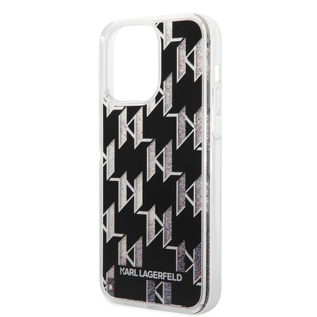 Husa premium pentru  iPhone 14 Pro Max Karl Lagerfeld superior quality - Negru gri