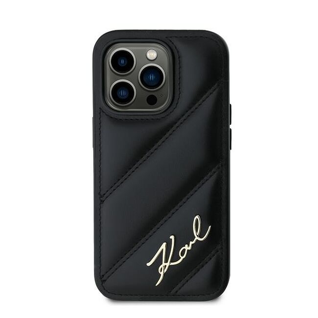 Husa premium pentru  iPhone 14 Pro Max Karl Lagerfeld superior quality - Negru