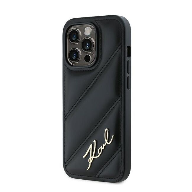 Husa premium pentru  iPhone 14 Pro Max Karl Lagerfeld superior quality - Negru