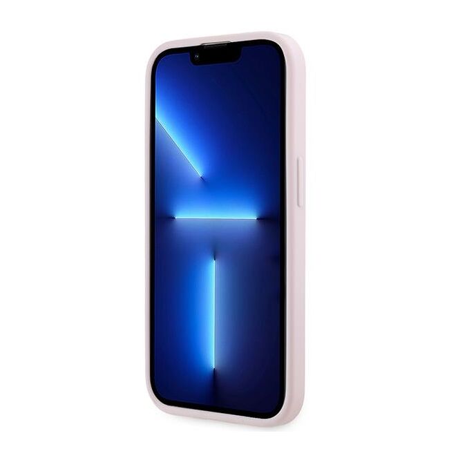 Husa premium pentru  iPhone 14 Pro Max Karl Lagerfeld superior quality - Roz neon