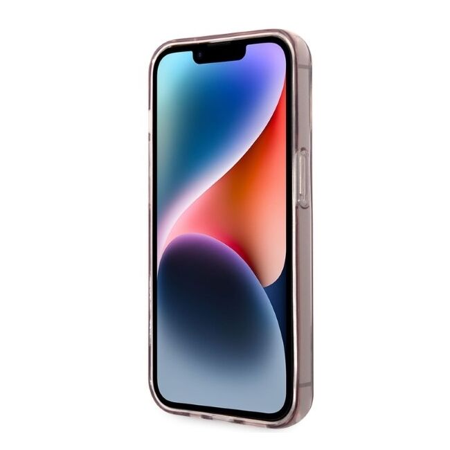 Husa premium pentru  iPhone 14 Pro Max Karl Lagerfeld superior quality - Roz pal