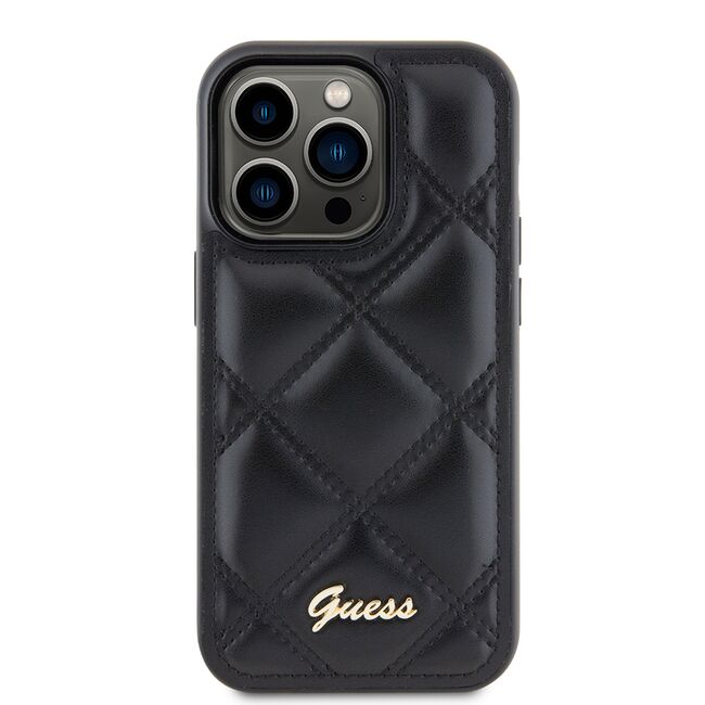 Husa premium pentru  iPhone 15 Pro Max Guess Elegance Series - Negru royal