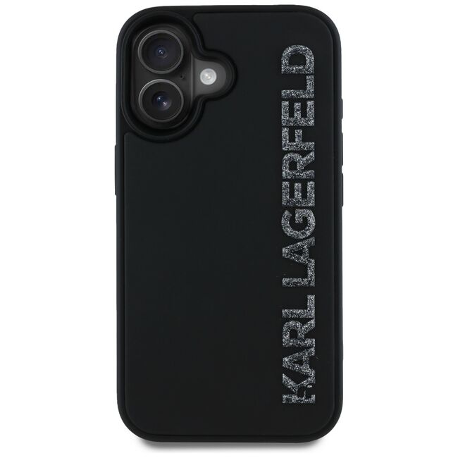 Husa premium pentru  iPhone 16 Karl Lagerfeld superior quality - Negru denim