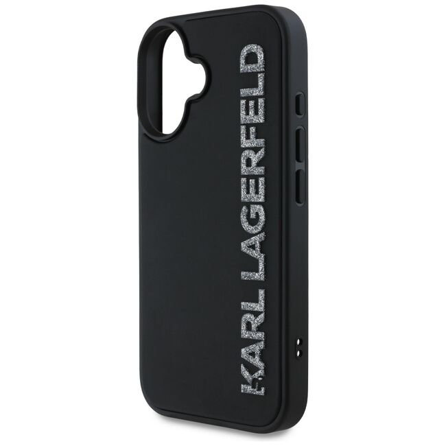 Husa premium pentru  iPhone 16 Karl Lagerfeld superior quality - Negru denim