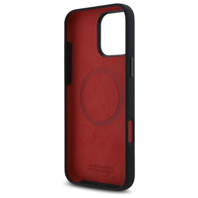 Husa premium pentru  iPhone 16 Pro Max compatibila MagSafe BMW Signature - Negru denim
