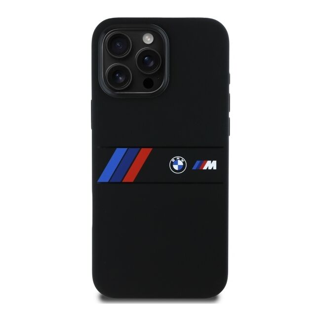 Husa premium pentru  iPhone 16 Pro Max compatibila MagSafe BMW Signature - Negru mat