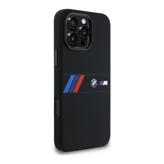 Husa premium pentru  iPhone 16 Pro Max compatibila MagSafe BMW Signature - Negru mat